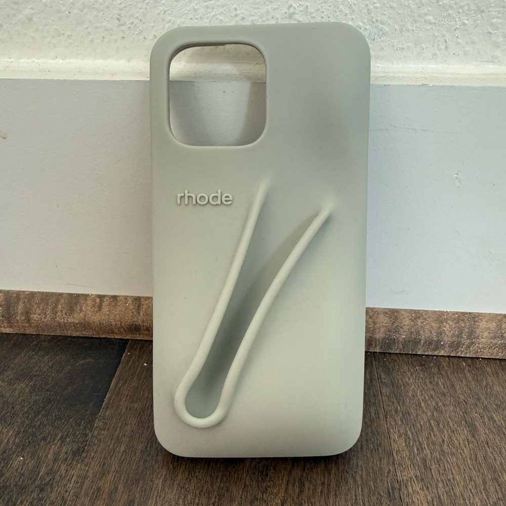 RHODE Minimalist Gray Phone Case - iPhone 16 Pro Max
